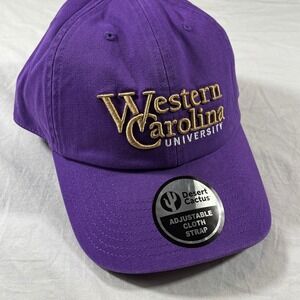 Desert Cactus Western Carolina University Baseball Hat Adult OS Purple NEW